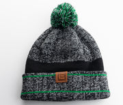 IE Heathered Pom Beanie